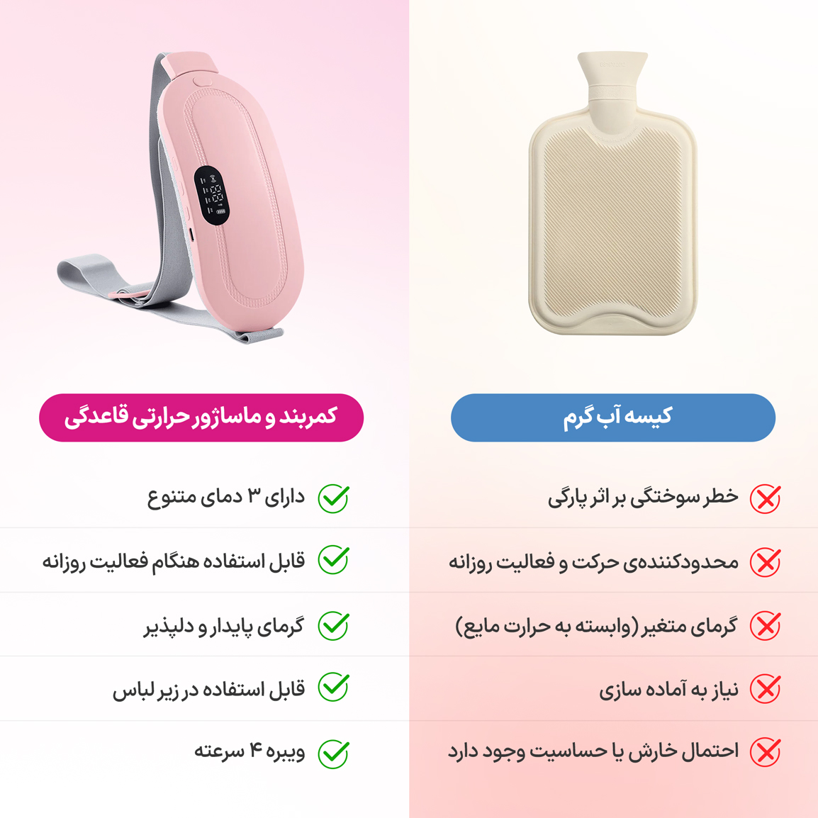 ماساژور شکم و کمر مدل TSHM1441 با قابلیت گرمایش و لرزش